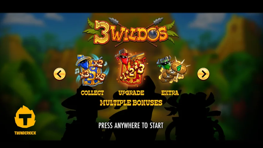 3 Wildos Collect Upgrade Extra power-ups