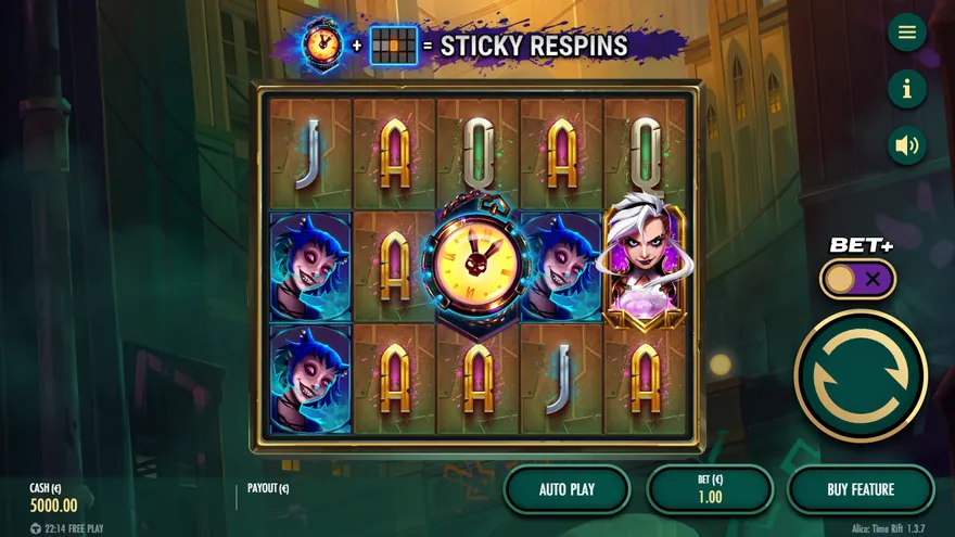 Alice: Time Rift slot demo by Thunderkick