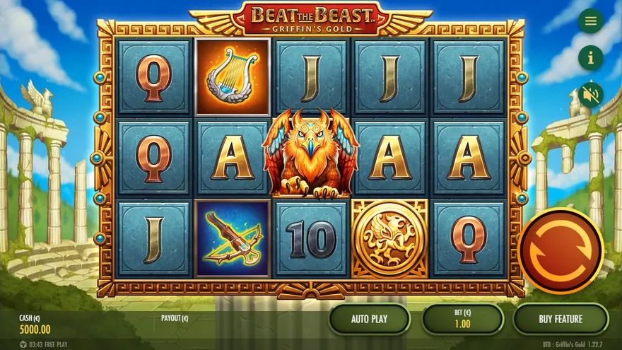 Griffin's Gold slot demo by Thunderkick