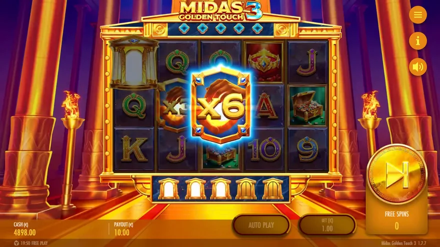 Midas Golden Touch 3 Epic Wild x6