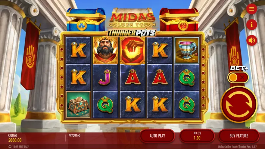 Midas Thunder Pots slot demo by Thunderkick