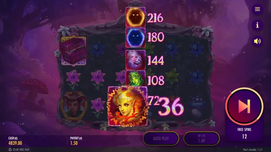Pan's Arcadia Cube level ladder nymphs