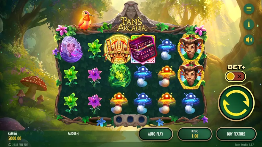 Pan's Arcadia slot demo by Thunderkick