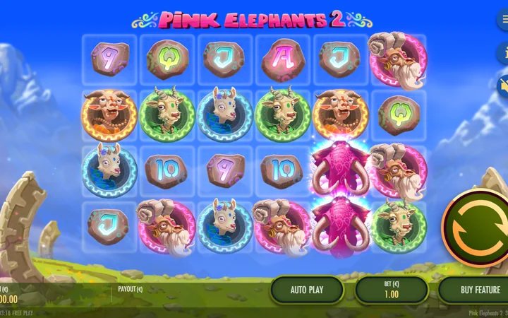 Pink Elephants 2 slot by Thunderkick