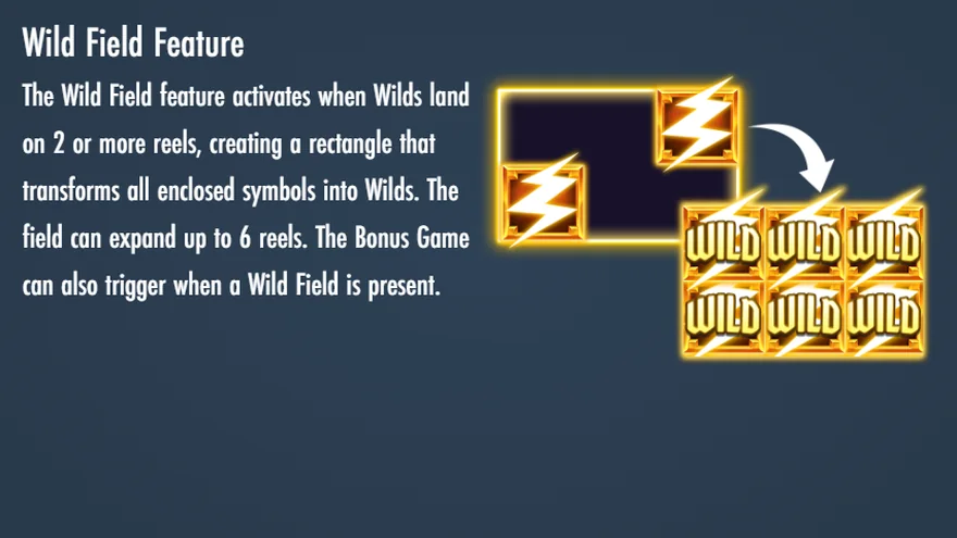 Second Thunder Wild Field feature rules