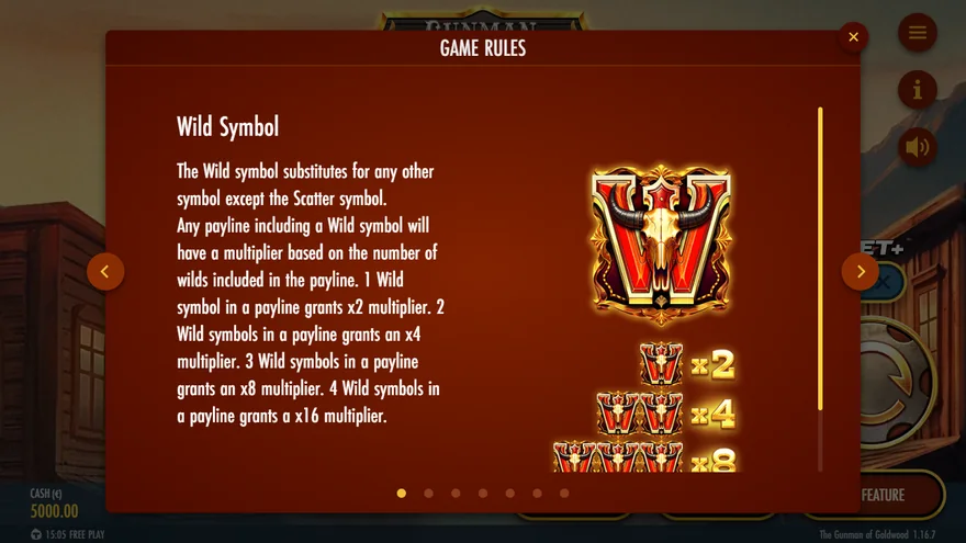 The Gunman of Goldwood multiplier wild rules