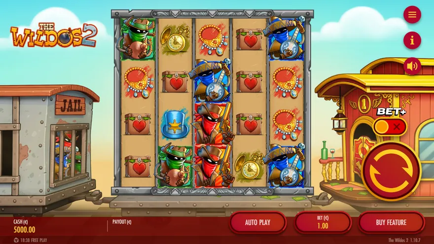 The Wildos 2 slot demo by Thunderkick