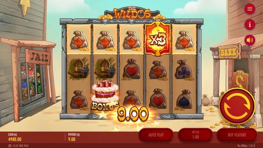 The Wildos x3 multiplier wild line
