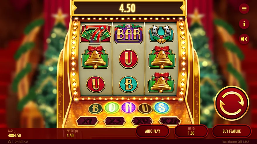 Triple Christmas Gold O N S letters lit