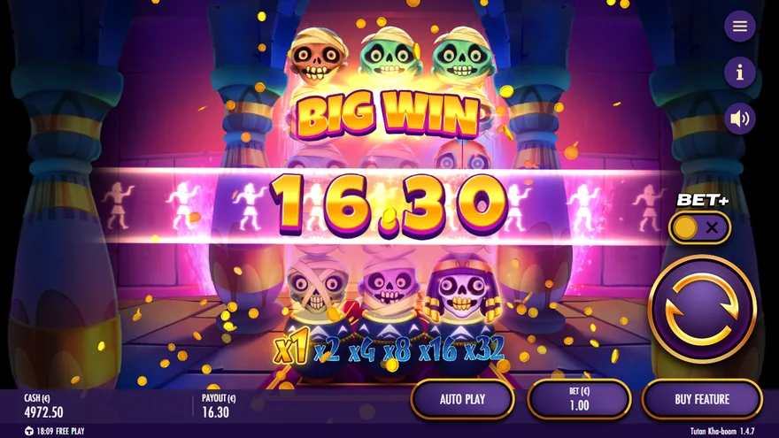 Tutan Kha-boom big win 16.30