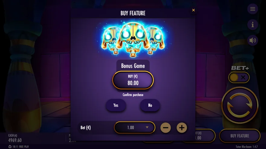 Tutan Kha-boom Bonus Game buy 80x