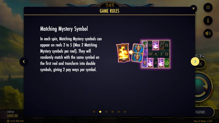 Ways of Athena Matching Mystery symbol rules